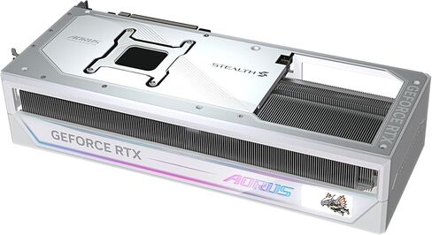 بطاقة رسومات Gigabyte AORUS GeForce RTX 5090 Stealth ICE 32G - 32 جيجا GDDR7، 512 بت، PCI-E 5.0، تردد أساسي 2655 ميجا هرتز، 3 x DP 2.1a، 1 x HDMI 2.1b، NVIDIA DLSS 4، GV-N5090AORUSST ICE-32GD in Saudi Arabia