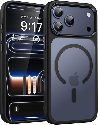 حافظة OuXul مصممة لهاتف iPhone 17 Pro Max، حافظة هاتف واقية من السيليكون السائل المقاوم للصدمات مع بطانة ناعمة مضادة للخدش من الألياف الدقيقة، غطاء هاتف نحيف للغاية للحماية من السقوط 6.9 بوصة (أسود داكن) in Saudi Arabia