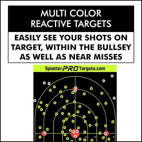 12x18 Splatter Targets. Fully Reactive Targets. See Your Hits and Your Misses! Shots Burst with a Bright Splatter Upon Impact. Instantly See Your Shots. in Kuwait