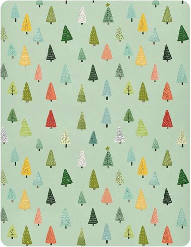 Pfrewn Christmas Crib Sheets for Boys Girls Woodland Forest Cute Trees Fitted Crib Sheet Fits Standard Crib Mattress Pads Winter Pattern Stretch Soft Toddler Baby Sheet,52x28IN in Saudi Arabia