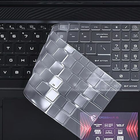 غطاء لوحة المفاتيح لعام 2025 MSI Vector 16 A16 HX AI/Pulse 16 AI/Stealth A16 AI/Crosshair 16 HX AI، Katana A15 AI/Katana 15 HX/Cyborg 15 AI، Pulse 17 A17 AI/Vector 17 HX AI/Crosshair 17 HX AI/Katana 17 HX in Saudi Arabia