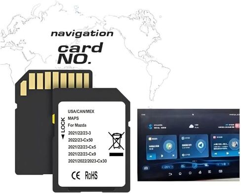 أحدث بطاقة ذاكرة التنقل، متوافقة مع: Cx5(2021-2023)، Cx9(2021-2023)، Cx50(2022-2023)، Mx30(2022-2023)، Cx30(2021-2023)، 3(2021-2023)(Ceypec-02) in Kuwait