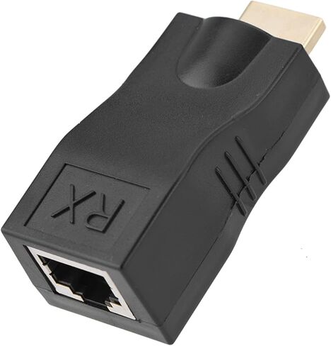 موسع، 30 متر إلى RJ45 كابل الشبكة موسع محول محول مكرر عبر CAT-5e CAT6، التوصيل والتشغيل، يدعم دقة HDMI1.4 ثلاثية الأبعاد 1080 بكسل in Kuwait