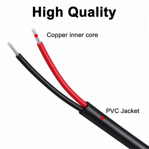 RCA to 3.5mm Mono, 6.5ft RCA Male to 3.5mm 1/8 Inch Mono Male Plug Jack Connector, Audio Converter Cable for Speakers, Subwoofer, Pre-Amp,TV in Saudi Arabia