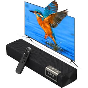 شريط صوت بقدرة 50 وات للتلفزيون الذكي، مكبر صوت 2.0 قناة مع اتصال Bluetooth 5.4/ARC/Opt/AUX، مكبر صوت للتلفزيون مع مكبري صوت كاملي النطاق، نظام صوت محيطي منزلي لأجهزة الكمبيوتر والتلفزيون in Kuwait