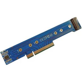 واجهات PCIe x8 بطاقة مقسمة إلى 2 NVMe M.2 NGFF SSD محول محول لهيكل 1U Rackmount توافق واسع in Kuwait