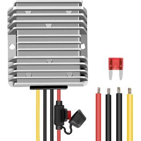 تيار مستمر مع مصهر 24 فولت 20 أمبير 480 وات محول تنحي 48 فولت 36 فولت إلى 24 فولت تيار مستمر محول تثبيت الجهد وحدة مقاومة للماء مناسبة لعربات الجولف والسيارات والقوارب ومصابيح LED وغيرها من المركبات in Kuwait