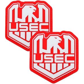2 Pcs Glow at Night Russia USEC Escape from Tarkov Tactical Morale Military Patch 3D PVC Rubber Applique Emblem Hook Backed in Saudi Arabia