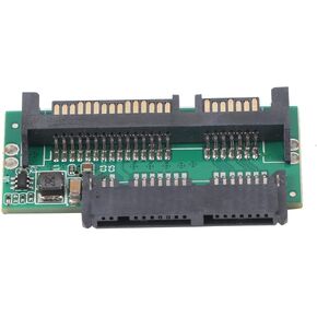 محول plplaaoo Micro SATA إلى SATA مدمج بجهد مزدوج 16 دبوس أنثى إلى 22 دبوس ذكر محول لـ 1.8 بوصة SSD HDD إلى 2.5 بوصة محرك ABS أسود 54.6 × 26.4 × 6 مم in Saudi Arabia