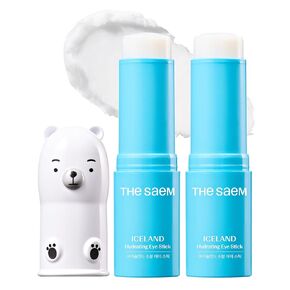 The SAEM Iceland Hydrating Collagen Eye Stick 0.24oz - Anti-wrinkle Moisturizing Eye Balm for Saggy Skin – Under Eye Treatment - Balm to Smooth Skin Texture, Rose Fragrance in Saudi Arabia