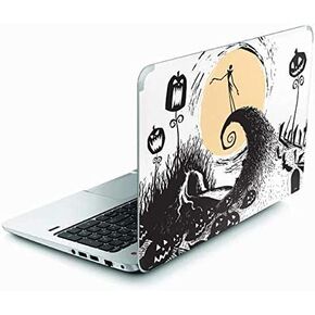 ملصق Skinit للكمبيوتر المحمول متوافق مع Envy TouchSmart 15.6in - مرخص رسميًا من Disney The Nightmare Before Christmas Jack on Spiral Hill Art Design in Kuwait