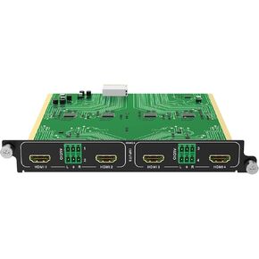 بطاقة إخراج HDMI 4K@60 هرتز 4 منافذ (بطاقة واحدة 4 منافذ) لمحول المصفوفة المعيارية MT-VIKI مع مخرج صوت، 18 جيجابت في الثانية، EDID، تحويل سلس in Saudi Arabia