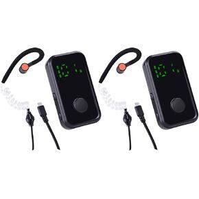 أجهزة اتصال لاسلكية صغيرة للغاية محمولة 2 حزمة راديو ثنائي الاتجاه مع جهاز إرسال واستقبال FM وسدادات أذن مانعة للسقوط وكابل طويل للمشي لمسافات طويلة ورحلة التخييم وركوب الدراجات والمطاعم والرياضة الخارجية ومحلات السوبر ماركت والمستشفيات والسياحة in Kuwait