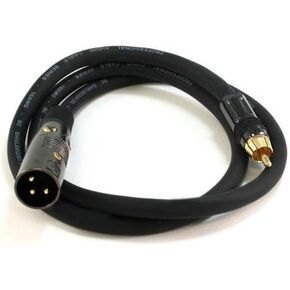 Monoprice 104776 3-Feet Premier Series XLR Male to RCA Male 16AWG Cable (2 Pack) in Kuwait