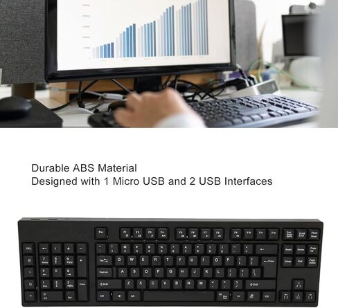 Left Handed Keyboard, Ergonomic Layout, 109 Keys, Micro USB, Plug and Play, Material, for Business Accounting Designer in Saudi Arabia