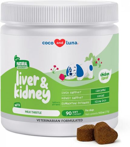 Milk Thistle for Dogs – Liver Support with Milk Thistle for Liver Detox, Dog Liver Supplement – 2oz (60ml) in Kuwait