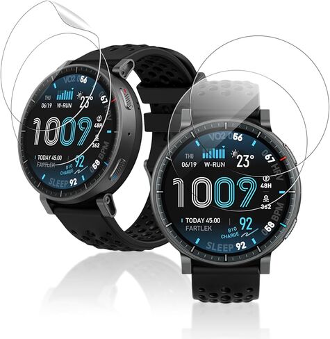 [4pack] Screen Protector for Amazfit Active Max, TPU Material,Scratch-Resistant,High Transparency,Soft Screen Protector for Amazfit Active Max SmartWatch(Non-Tempered Glass) in Saudi Arabia