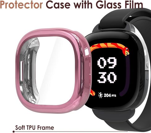 حافظة حماية للشاشة ناعمة من Simpeak مكونة من 5 قطع متوافقة مع ساعة Fitbit Ace LTE الذكية، حماية كاملة، وردي وردي/شفاف/فضي/أسود/ذهبي وردي in Saudi Arabia