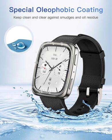 عبوتان من واقي الشاشة لـ Amazfit Active 2 Square، طبقة حماية ثلاثية الأبعاد لتغطية الشاشة الكاملة لساعة Amazfit Active 2 Square الذكية، وضوح عالي الدقة، مضاد للخدش، خالٍ من الفقاعات in Saudi Arabia