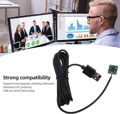 وحدة كاميرا USB 12 ميجابكسل، لوحة كاميرا فيديو صغيرة 4K UVC USB2.0، ميكروفون مدمج، عدسة 90 درجة، تركيز تلقائي، اتصال 4 اتجاهات in Saudi Arabia