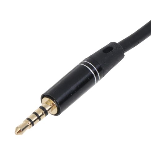 3.5mm to 2.5mm Cable 3.5mm TRRS Male to 2.5mm TRRS Male Stereo Mic Aux Cord Auxiliary Cable, 1.2m, Black in Kuwait