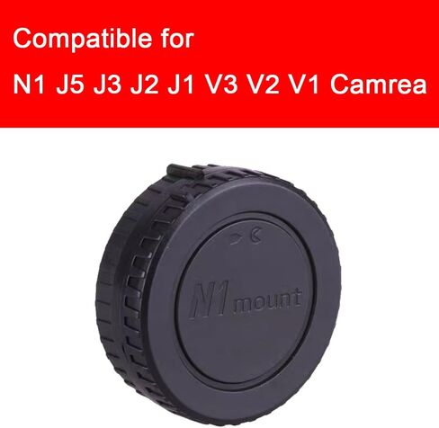 غطاء جسم الكاميرا N1 وغطاء العدسة الخلفية متوافق مع كاميرا Nikon N1 J5 J3 J2 J1 V3 V2 V1 Camrea (عبوتان) in Saudi Arabia