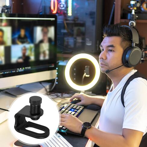 Video Conference Light Clamp LED Fill Light Bracket with Strong Clip Portable Attachment for Laptop Phone Computer Night Office Use in Kuwait