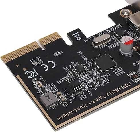 بطاقة Bewinner PCIe إلى USB 3.2 Gen 1، وبطاقة توسيع USB C وA بسرعة 5 جيجابت في الثانية لأجهزة الكمبيوتر المكتبية، ومحول بمنفذين مع شريحة ASM1142، التوصيل والتشغيل لنظام Win 10 11، لنظام Linux، لنظام التشغيل OS X in Kuwait
