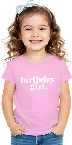 Birthday Girl Shirt Outfit Year Old Kids for Toddler 1st 2nd 3rd 4th 5th 6th 7th in Saudi Arabia
