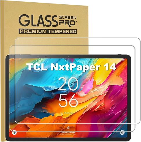 KEANBOLL 2-Pack Tempered Glass Screen Protector for TCL NxtPaper 14 (14.3-Inch, Released 2024), Ultra Clear - 9H Hardness -Anti Scratch - Case Friendly in Kuwait