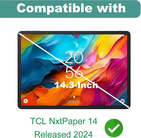 KEANBOLL 2-Pack Tempered Glass Screen Protector for TCL NxtPaper 14 (14.3-Inch, Released 2024), Ultra Clear - 9H Hardness -Anti Scratch - Case Friendly in Kuwait