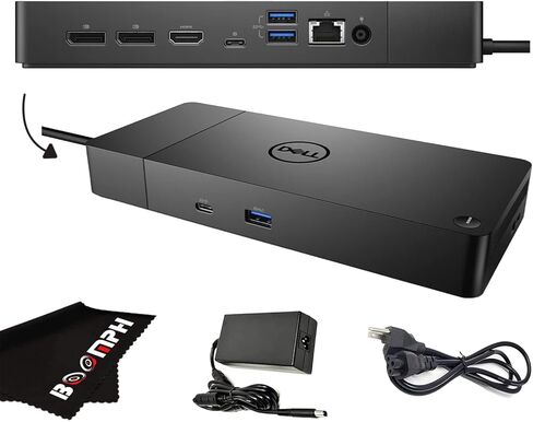 Boomph Dell WD19S Docking Station with 130W Power Adapter and 90W Power Delivery - USB Type-C, HDMI, Dual DisplayPort (WD19S130W) (Renewed) in Saudi Arabia