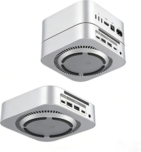 حامل Mac mini قابل للتكديس من ORICO - تصميم متشابك معياري، تهوية 360 درجة ولمسة نهائية فضية ABS ممتازة، حامل موفر للمساحة لجهاز M4 أو M4 Pro Mac mini-ST02 in Kuwait
