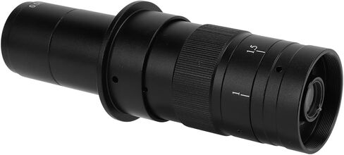 EVTSCAN Monocular Lens, 180X Zoom, C Mount, Alloy, Black, LED Light, for VGA USB Industrial Video Microscope Camera in Saudi Arabia