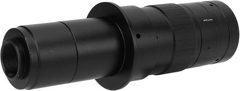 EVTSCAN Monocular Lens, 180X Zoom, C Mount, Alloy, Black, LED Light, for VGA USB Industrial Video Microscope Camera in Saudi Arabia