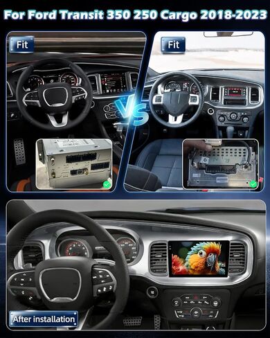 4G+64G Car Stereo for Dodge Charger 2011 2012 2013 2014 with Wireless Carplay & Android Auto - 9 Inch Android 15 Touchscreen Radio with EQ/5GHz WiFi/GPS/SWC, AHD Rear View Camera in Saudi Arabia