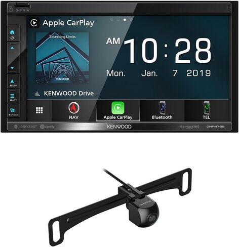 KENWOOD DNR476S 6.8" Car Stereo, Garmin Navigation Built in, Inrix Traffic Service, CarPlay and Android Auto, Bluetooth | Plus KENWOOD CMOS-240U Universal Backup Camera in Saudi Arabia
