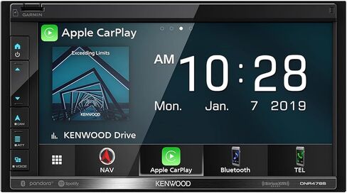 KENWOOD DNR476S 6.8" Car Stereo, Garmin Navigation Built in, Inrix Traffic Service, CarPlay and Android Auto, Bluetooth | Plus KENWOOD CMOS-240U Universal Backup Camera in Saudi Arabia