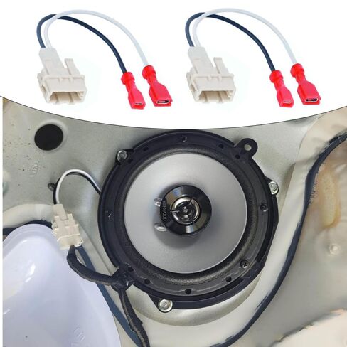 Speaker Harness Adapter, Speaker Wiring Connector Replaces 72-7302 Compatible with Hyundai Kona 2017-2023, Compatible with Kia Sorento 2015-2024, 2 Pins, 2 pcs in Saudi Arabia