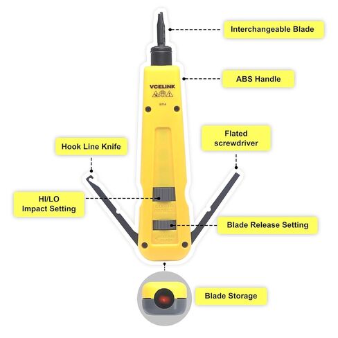 VCELINK 50-Pack RJ45 Cat6 Keystone Jack White Bundle with 1-Pack Punch Down Tool with 110 and 66 Blades and 2-Pack Mini Wire Stripper Cutter in Saudi Arabia