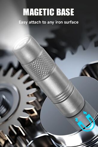 مصباح يدوي مغناطيسي KEEPO LINK Titanium EDC، 160 لومن 3 أوضاع قابلة لإعادة الشحن USB C لشحن سلسلة مفاتيح صغيرة للحمل اليومي، OLF01 in Kuwait