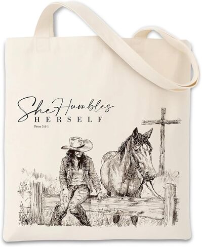Geondos Boho Wildflower Canvas Tote Bag, Let me Tell You About My Jesus Quote Totes, Christian Verse Quote Reusable Shopping Bags, Shoulder Bags for Casual Vacation Shopping Work in Saudi Arabia