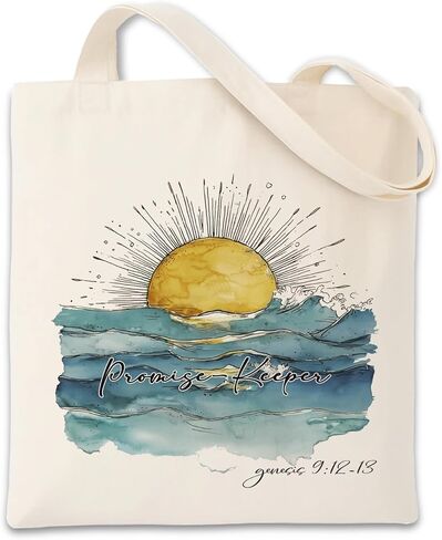 Geondos Boho Wildflower Canvas Tote Bag, Let me Tell You About My Jesus Quote Totes, Christian Verse Quote Reusable Shopping Bags, Shoulder Bags for Casual Vacation Shopping Work in Saudi Arabia