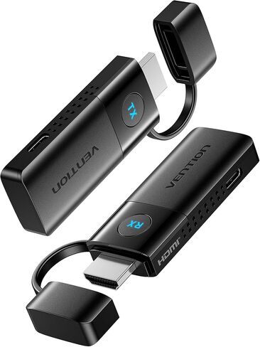 VENTION Mini Wireless HDMI Transmitter and Receiver 165FT/50M,4K Decode 1080P@60Hz Ultra HD Video Output, Plug&Play 5G for Video and Audio to Monitor from Monitor/Projector/TV in Kuwait