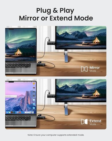 VENTION Mini Wireless HDMI Transmitter and Receiver 165FT/50M,4K Decode 1080P@60Hz Ultra HD Video Output, Plug&Play 5G for Video and Audio to Monitor from Monitor/Projector/TV in Kuwait