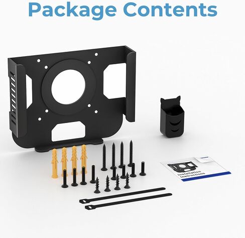 حامل معدني لجهاز Mac Mini M1 M2 على الحائط وتحت المكتب لجهاز Mac Mini Mid 2011 إلى 2023 M1 M2 للتركيب خلف الشاشة مع وسادات مضادة للخدش ودعامة تثبيت على الحائط متوافقة مع Mac Mini مع حامل قلم in Saudi Arabia