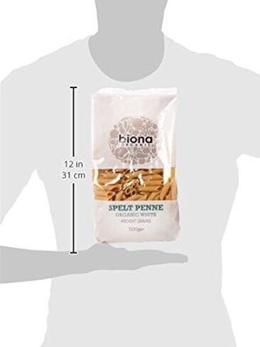 Biona Organic White Spelt Penne 500 g (Pack of 5) in Saudi Arabia