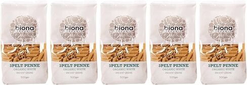 Biona Organic White Spelt Penne 500 g (Pack of 5) in Saudi Arabia