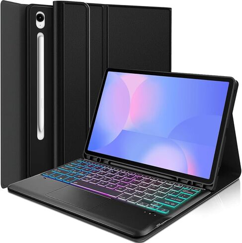 Touchpad Keyboard Case for Samsung Galaxy Tab S10 FE Plus 5G 13.1 Inch 2025, Wineecy 3-Zone Backlight Detachable Wireless Keyboard & PU Case for for 13.1" Tab S10 FE+ (SM-X620/SM-X626B) 2025 Tablet in Saudi Arabia
