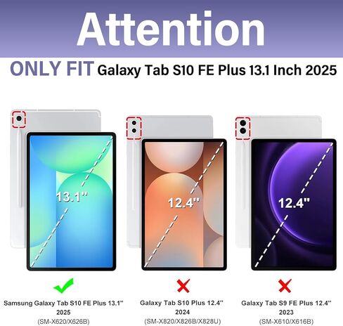 Touchpad Keyboard Case for Samsung Galaxy Tab S10 FE Plus 5G 13.1 Inch 2025, Wineecy 3-Zone Backlight Detachable Wireless Keyboard & PU Case for for 13.1" Tab S10 FE+ (SM-X620/SM-X626B) 2025 Tablet in Saudi Arabia